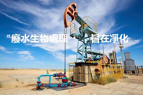 “廢水生物處理，旨在凈化水源，守護(hù)碧水藍(lán)天”
